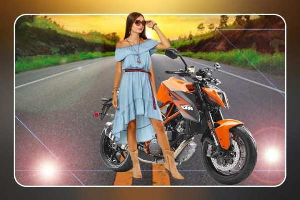 Bike Photo Editor - Photo Frames, Sticker screenshot 1