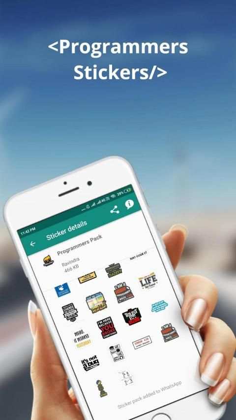 Programmer Stickers for Whatsapp -Tech Sticker स्क्रीनशॉट 11