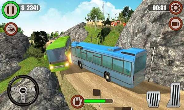 Hill Climb Simulator - Bus Mountain Drive 3D स्क्रीनशॉट 2