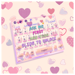 ikon Girly Lock Screen Keyboard Theme