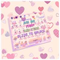 Girly Lock Screen Keyboard Theme