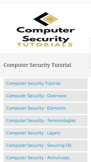 Learn Computer Security Tutorials screenshot 2