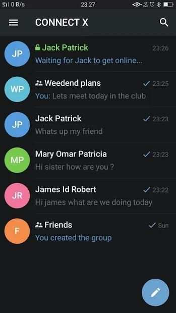 Connect X Secret messenger screenshot 3