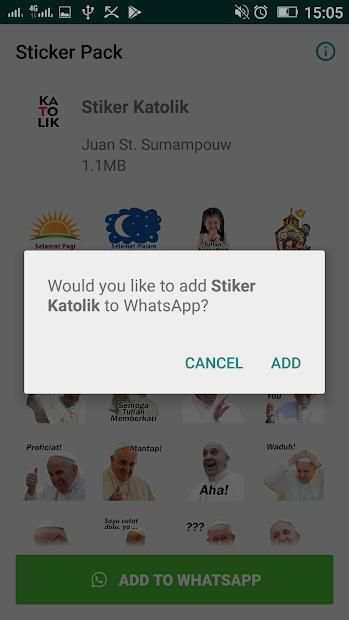 Stiker Katolik untuk Whatsapp screenshot 1