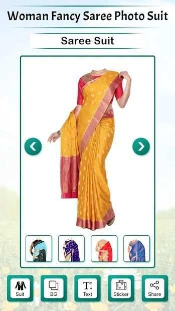 Woman Fancy Saree Photo Suit  screenshot 2