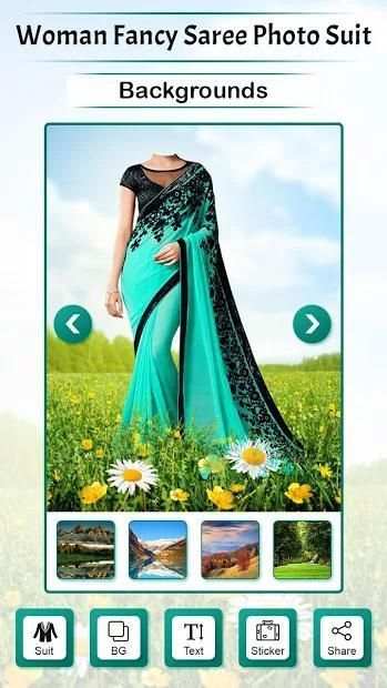Woman Fancy Saree Photo Suit  screenshot 1