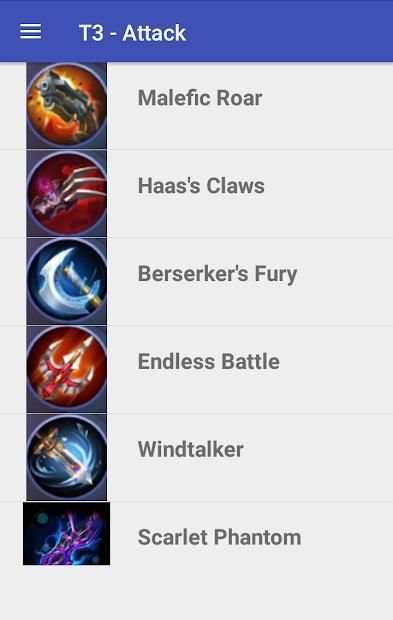 Mobile Legends Items screenshot 1