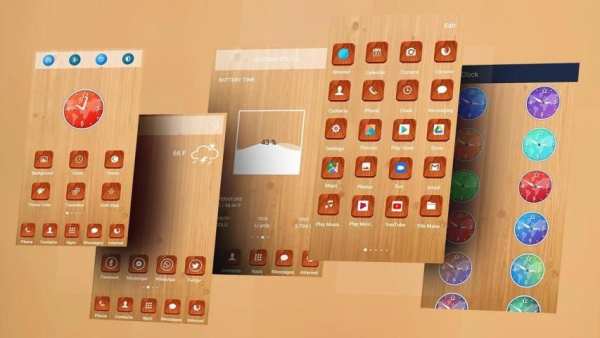 Wooden Theme Launcher screenshot 1
