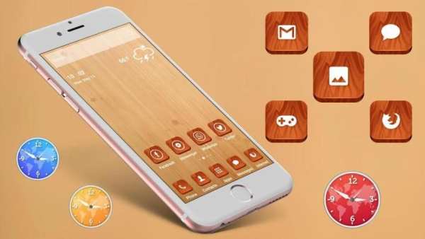 Wooden Theme Launcher screenshot 3