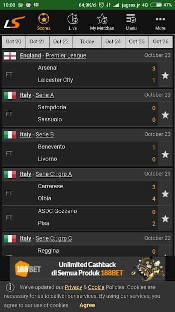Skor Bola screenshot 2