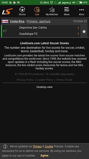 Skor Bola screenshot 1