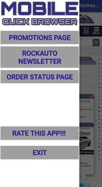 Mobile Quick Browser for ROCKAUTO.COM स्क्रीनशॉट 2