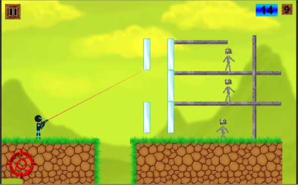 Free-Fire Stickman Warrior vs Zombie screenshot 4