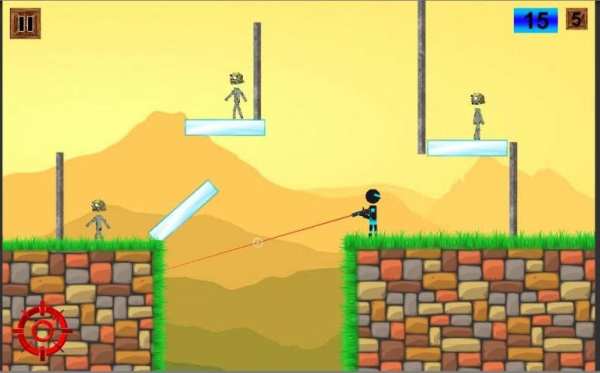 Free-Fire Stickman Warrior vs Zombie screenshot 6