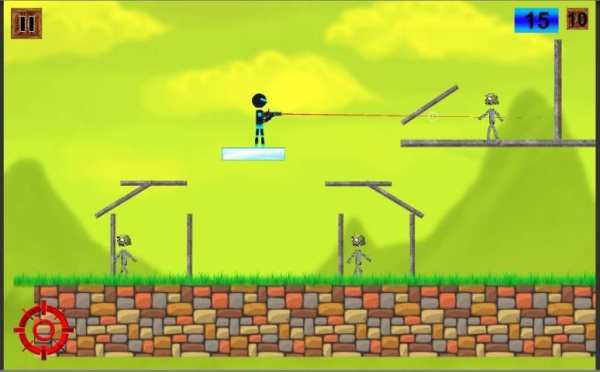 Free-Fire Stickman Warrior vs Zombie screenshot 3
