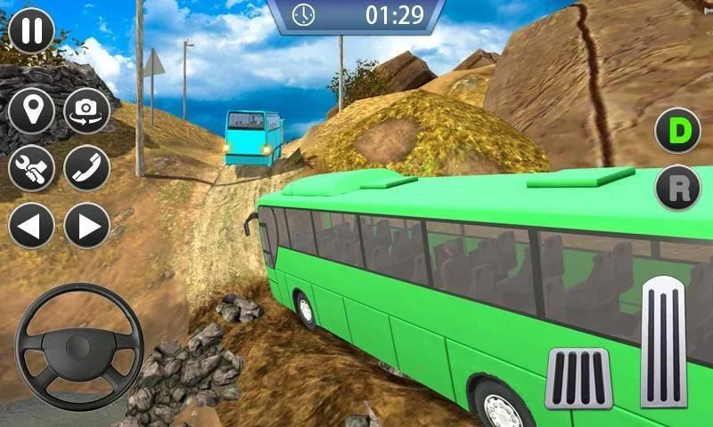 Bus Climb Hill Driving Game - Uphill Climb Bus screenshot 2
