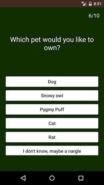 Who are you in Harry Potter? 1 تصوير الشاشة