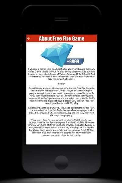 Free Fire Diamonds & Coins स्क्रीनशॉट 1