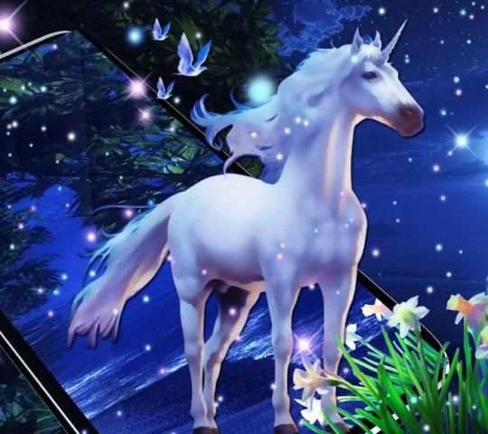 Lovely Unicorn APUS Live Wallpaper screenshot 1