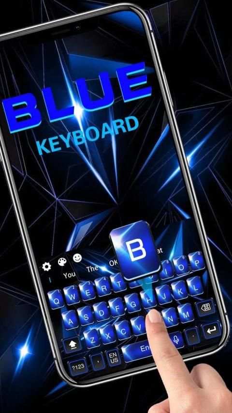 Blue Classic Keyboard स्क्रीनशॉट 1