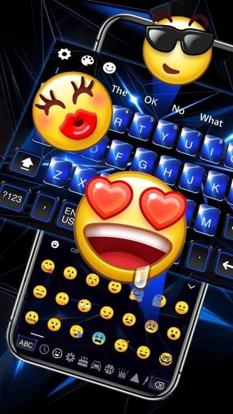 Blue Classic Keyboard स्क्रीनशॉट 3