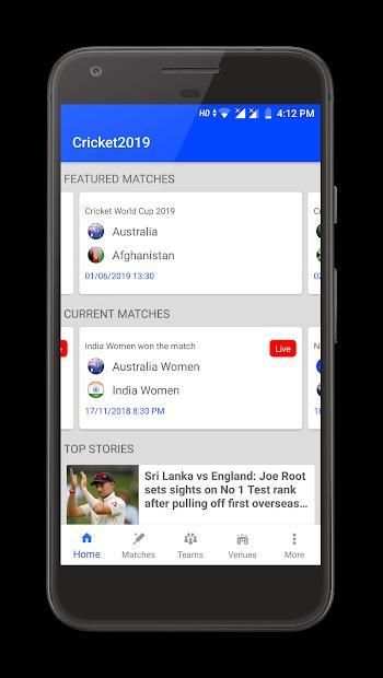 Cricket WorldCup 2019 screenshot 1