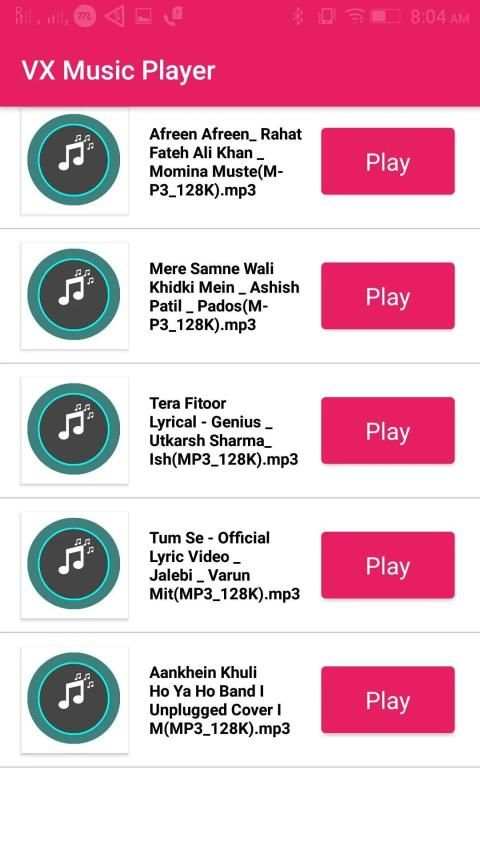 VX Music Player स्क्रीनशॉट 5