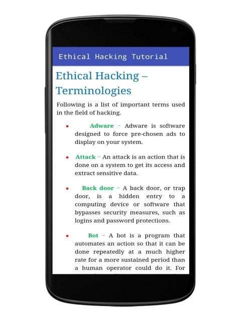 Ethical Hacking Tutorials ++ screenshot 3