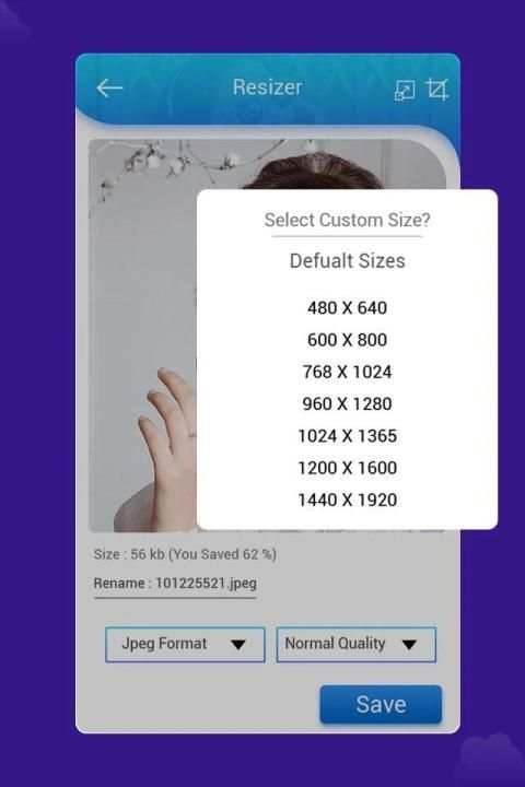 Photo Resizer : Crop, Resize, Image Compressor screenshot 1