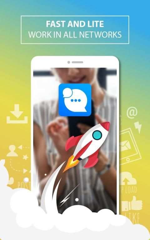 Lite messenger - messenger tema & kunci screenshot 1
