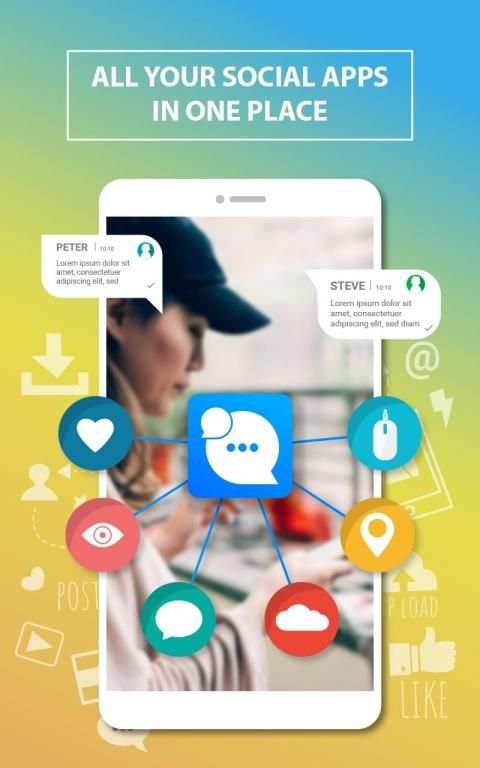 Lite messenger - messenger tema & kunci screenshot 4