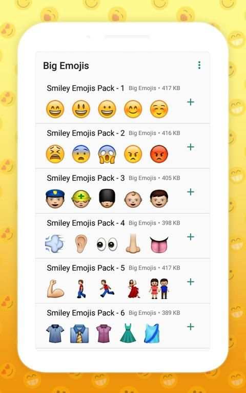 Big Emoji Sticker: Large Emojis for Chat Messenger screenshot 8