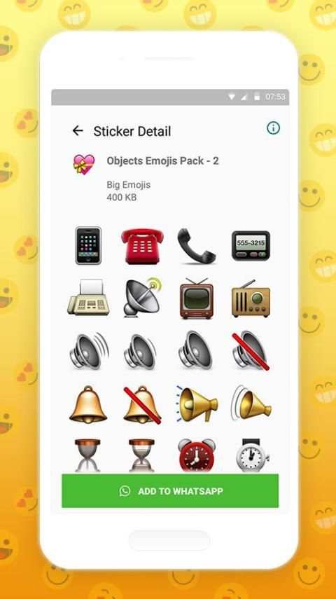 Big Emoji Sticker: Large Emojis for Chat Messenger screenshot 9