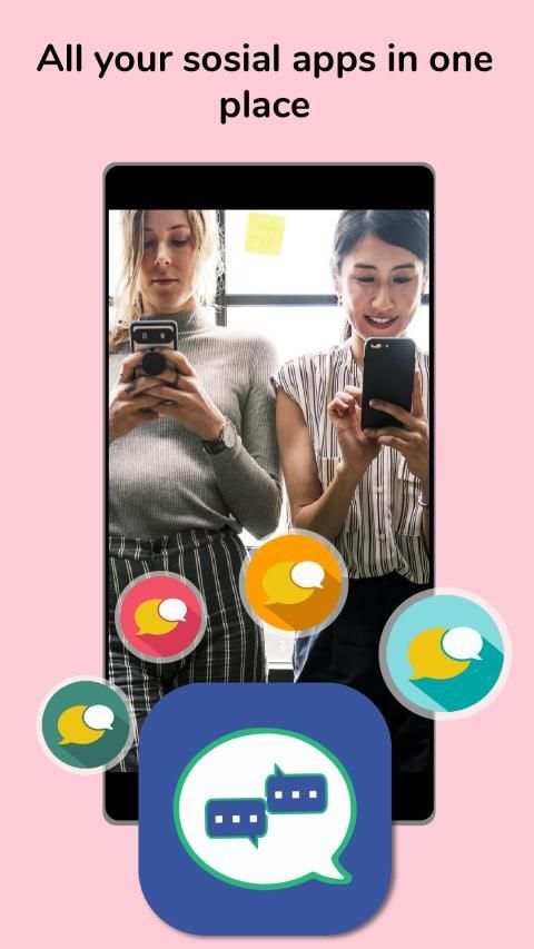 Smart Messenger App - Safe Chatting screenshot 1