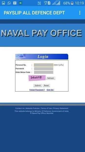 PAYSLIP ALL DEFENCE DEPT screenshot 2