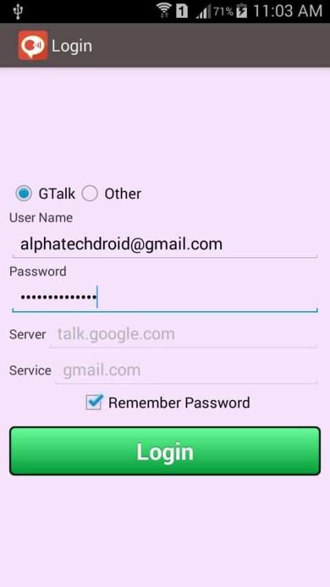 Chat for Google Talk And Xmpp screenshot 6
