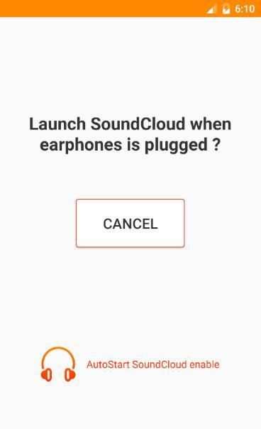 AutoStart SoundCloud screenshot 1