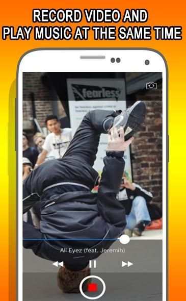camera video recorder with music 2 تصوير الشاشة