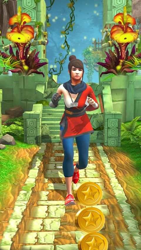 Temple Endless Jungle Fire Run स्क्रीनशॉट 2