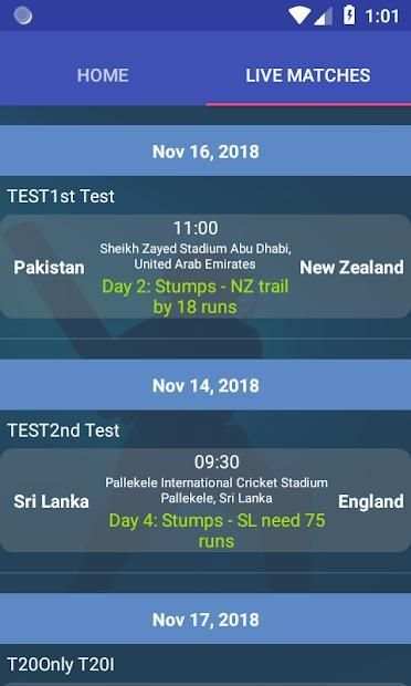 Cricket Live Line screenshot 1