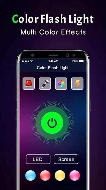 Color Flashlight : Torch LED Flashalert On Call screenshot 1