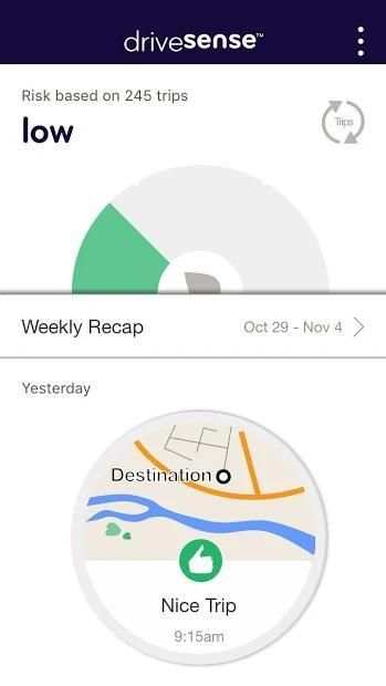 DriveSense mobile by Esurance screenshot 2