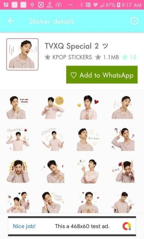 KPOP Star WAStickerApps स्क्रीनशॉट 2