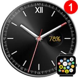 Free Classic Watch Face Theme for Bubble Clouds