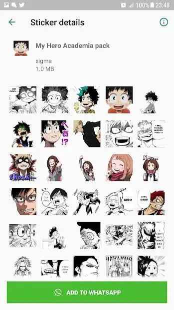 Hindi anime pack is The Best New WhatsApp Sticker Pack