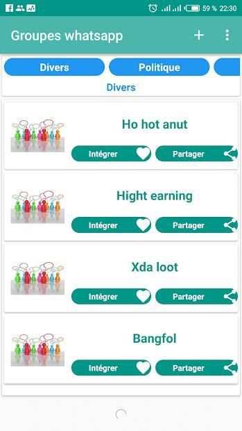 Groupes whatsapp mondials screenshot 1