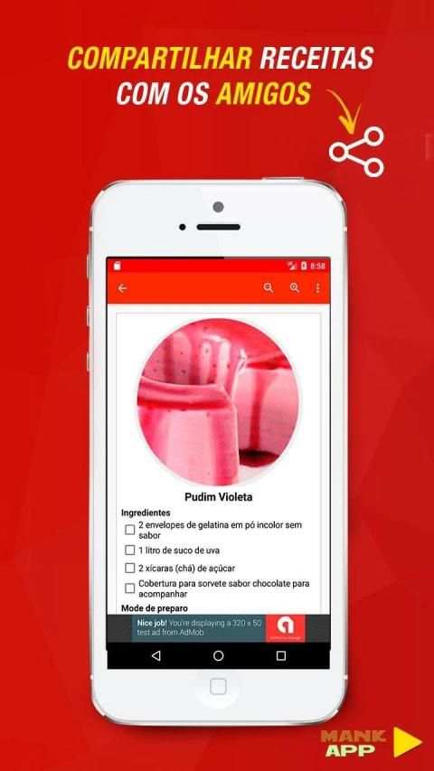 Receitas de Pudim screenshot 1