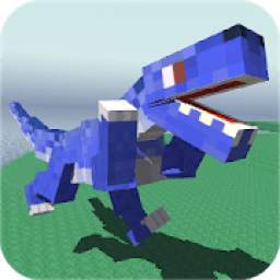 Blocky Dino Park: Raptor Attack