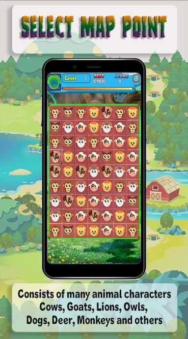 Animal Crush Saga स्क्रीनशॉट 1
