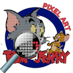 ikon Color by Number Tom and Jerry Pixel Art